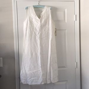NWT j.jill linen dress size large